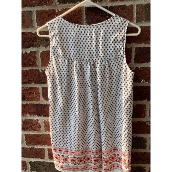 Max Studio Boho Printed Sleeveless Blouse Size L - Picture 2 of 4
